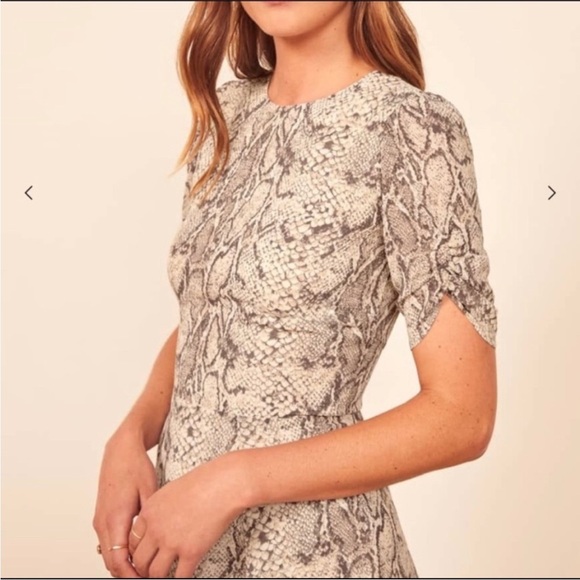Reformation Gracie Python dress Snakeskin Print Dress - Picture 3 of 10